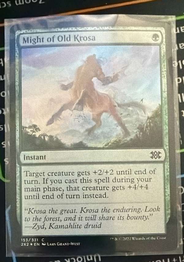 Modern Masters 2017 #130 Might of Old Krosa Excellent