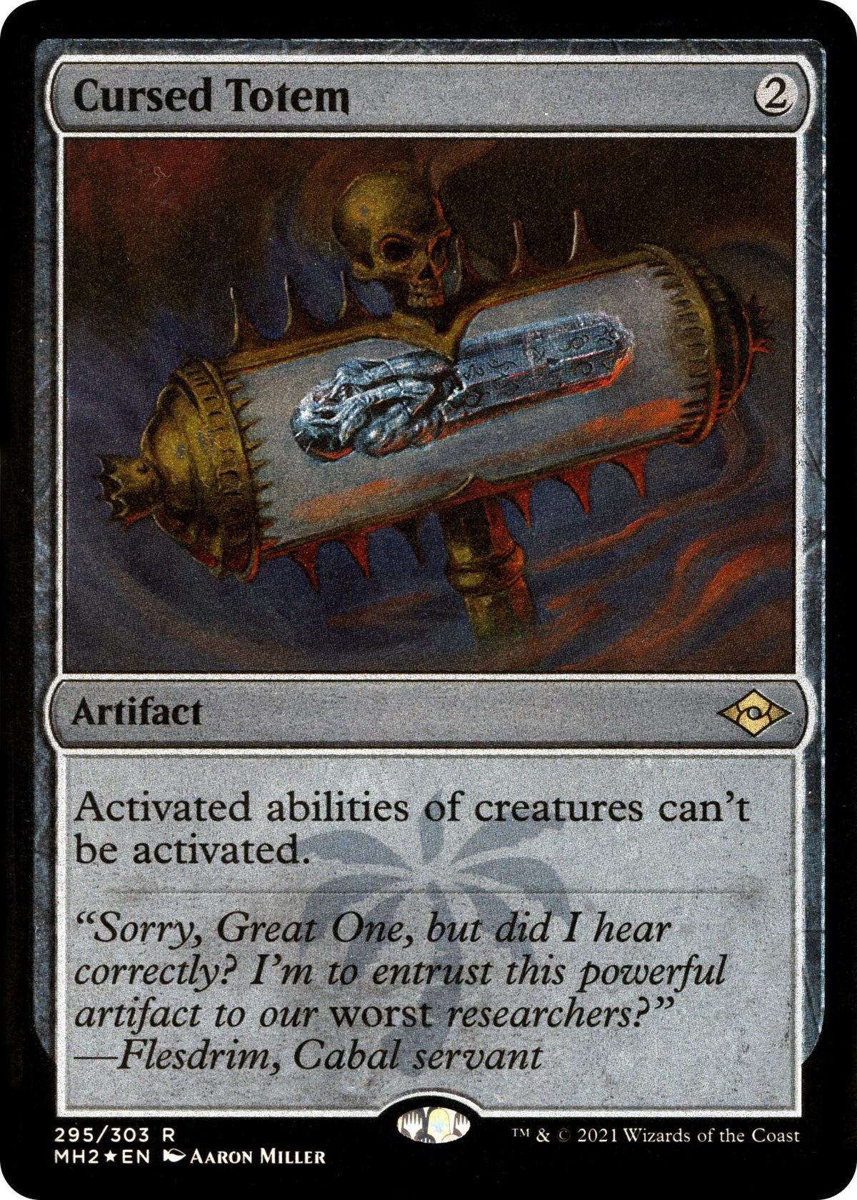 Modern Horizons 2 #295 Cursed Totem (Foil Etched)