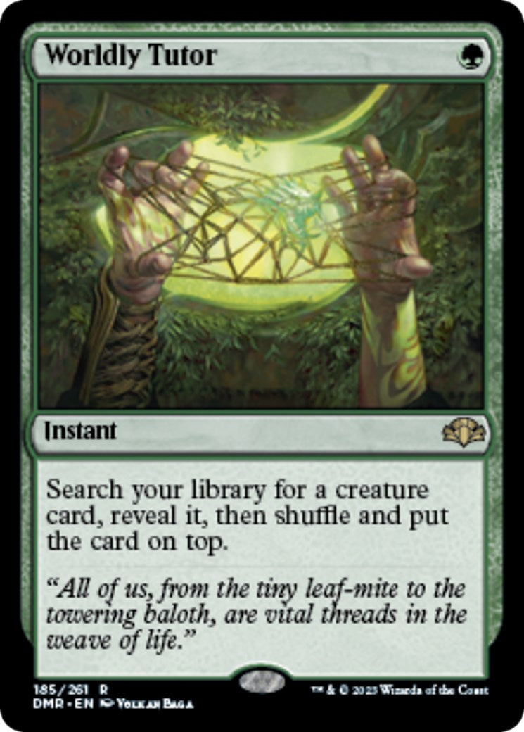 Dominaria Remastered #185 Worldly Tutor